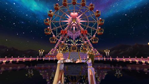 可爱女孩参加宴会